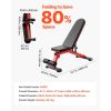Weight Bench, 1200lbs Heavy Duty Stable Weight Bench Press for Full Body Workout, Adjustable Exercise Sit up Bench for Home Gym Strength Training