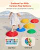 Turtle Balance Stepping Stones, 6 PCS, Up to 220 lbs Kids Turtle Jumping Stones Steps Stones