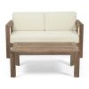 GENSER LOVESEAT & COFFEE TABLE