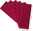 Kitchen Towels, 15 x 26 Inches, Pack of 6, 400 GSM, 100% Ring Spun Cotton, Solid Red Dish Towels Super Soft and Absorbent, Tea Towels and Bar Towels
