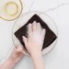 100% Cotton Waffle Weave Kitchen Dish Cloths, Ultra Soft Absorbent Quick Drying Dish Towels, 12 x 12 Inches, 6-Pack, Dark Brown