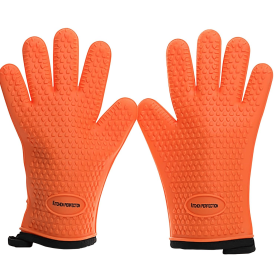 Silicone Smoker Oven Gloves -Extreme Heat Resistant BBQ Gloves -Handle Hot Food Right on Your Smoker Grill Fryer & Pit | Waterproof Oven Mitts |Superi