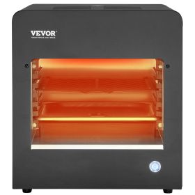 Electric Steak Grill, 1800W Smokeless Infrared Electric Broiler, 1450 Fahrenheit Stainless Steel Steak Cooker with 6-Tier Adjustable Rack