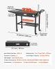 Outdoor Grill Cart, 31.0 x 17.0 inch Tabletop Size Grilling Table, Foldable Outdoor Cooking Table with Tissue Holder, Hooks, Wheels, Side Table