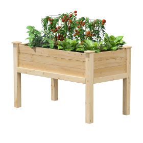 Farmhouse 24-in x 48-in Cedar Elevated Victory Garden Bed - Made in USA (Option: 31-Inch High)
