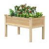 Farmhouse 24-in x 48-in Cedar Elevated Victory Garden Bed - Made in USA