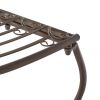Half-Circle Outdoor Patio Garden Wrought Iron Tree Bench