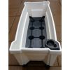 Indoor/Outdoor Polypropylene Self Watering Planter with Trellis on Wheels