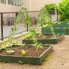 2 Pack - Galvanized Steel Garden Trellis in White Metal Outdoor Finish