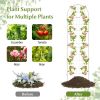 2 Pack - Galvanized Steel Garden Trellis in White Metal Outdoor Finish