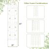 2 Pack - Galvanized Steel Garden Trellis in White Metal Outdoor Finish