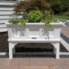 Rectangular Raised Garden Bed Planter Box with Removeable Trays