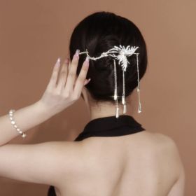 Clip-on Delicate Tiara Hair Accessories (Color: Butterfly fringe hairpin.Go)