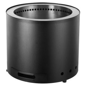 Smokeless Fire Pit Stove Bonfire, Wood Burning Fireplaces with Removable Ash Pan (size: H 12.6 In X Dia 15 In)