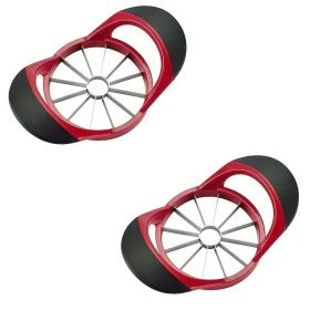 Apple Slicer Corer, Stainless Steel Upgrade 12 Sharp Apple Slicer Large, Ergonomic Plastic Handle Non-slip And Easy To Hold, Kitchen Fruit Divider Rus (Option: 2)