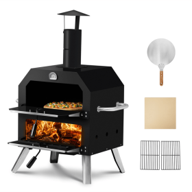 51749234  Cooking Pizza Machine-12-inch Automatic Rotating Pizza Oven with Foldable Legs (51749234: 51749234)