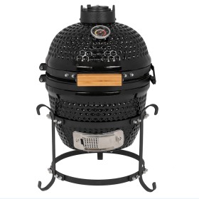 53747749  13in round ceramic charcoal grill, ceramic carbon oven, 2 in 1 iron carbon oven, three layer elliptical oven, temperature table control (53747749: 53747749)